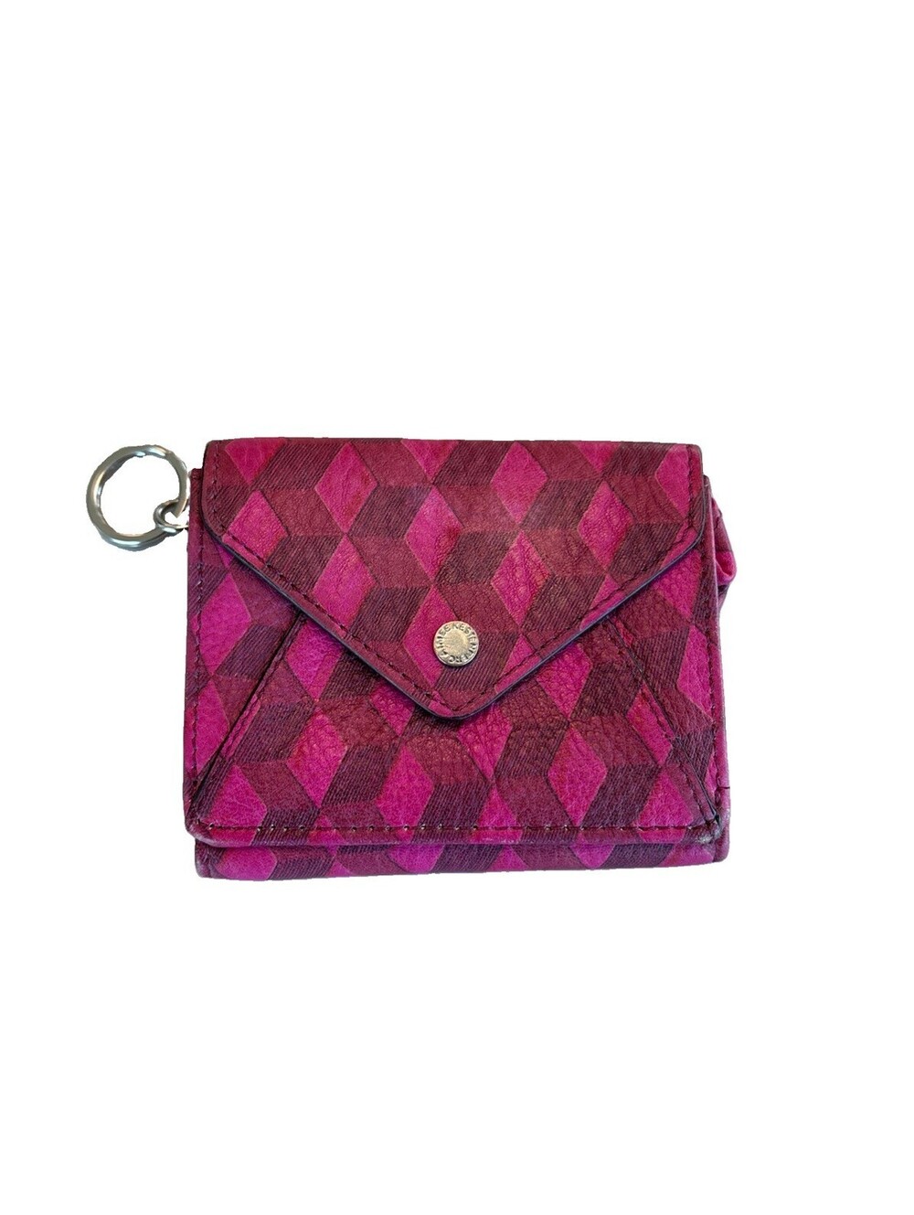 AIMEE KESTENBERG Romeo Leather Trifold Wallet Magenta Diamond